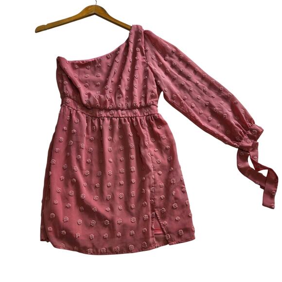 PINK Lily Woman's Above Knee One Sleeve Dress size L - Picture 1 of 8